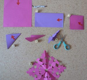 Papierstern, Ornament, stern, Origami, falten