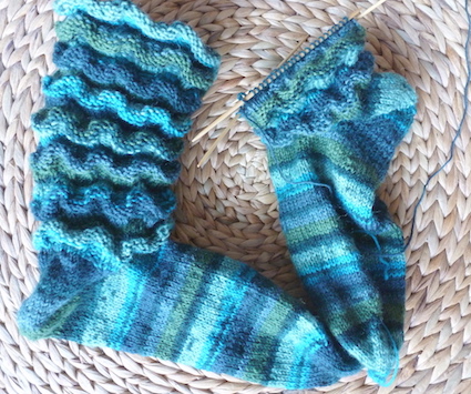 Socken im Beatrice-Muster